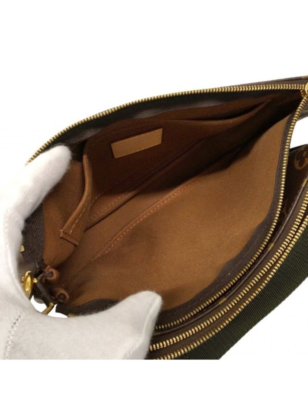 ★SOLD★ Louis Vuitton Handbag Monogram Multi Pochette Khaki 2-Way Bag - Picture 4 of 9